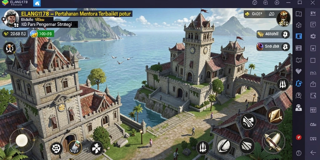Tampilan gameplay menarik dan menegangkan dalam ELANG178.