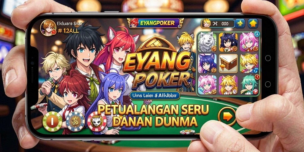 Tampilan gameplay EYANGPOKER yang menarik dan penuh warna.