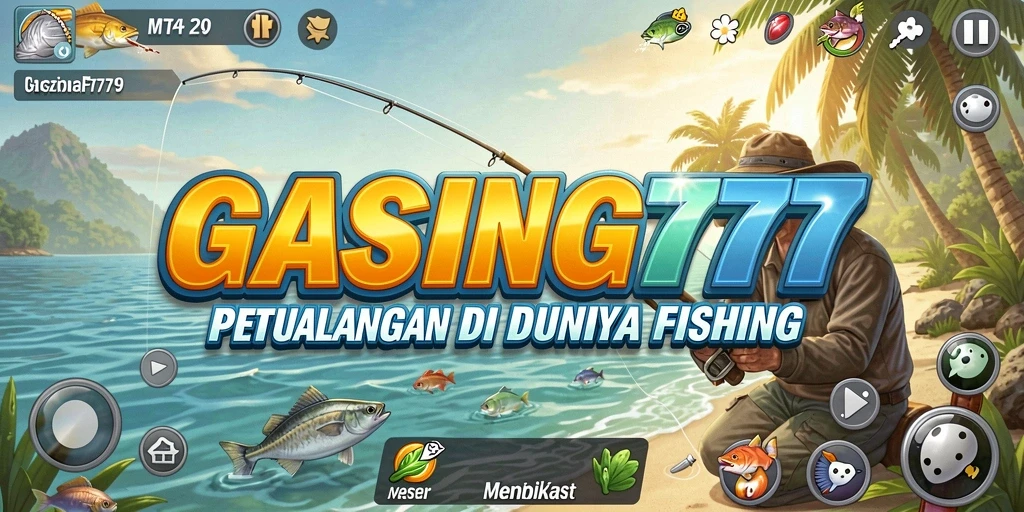 Gameplay Fishing yang mendebarkan dan penuh warna di GASING777.