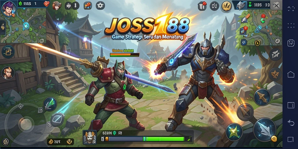 Tampilan gameplay JOSS188 yang mengesankan dan strategis.