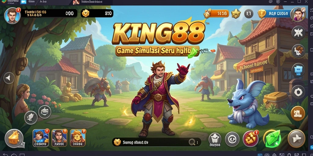 Tampilan gameplay KING88 yang menarik dan interaktif.