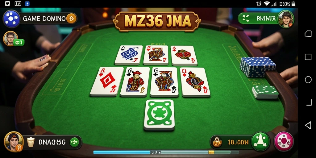 Screenshot gameplay seru MZ356 menampilkan aksi Domino yang mendebarkan.