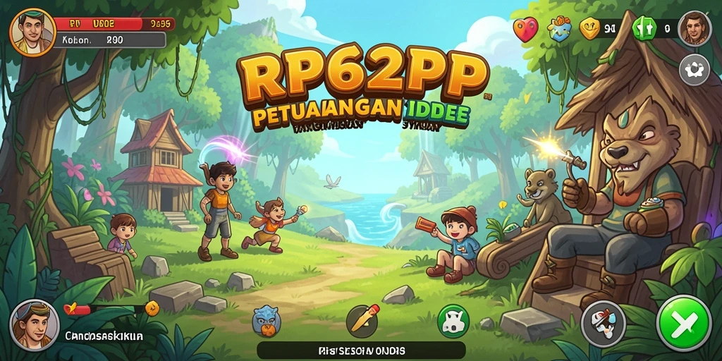 Tampilan gameplay <strong>RP62RP</strong> yang menarik dan penuh warna.