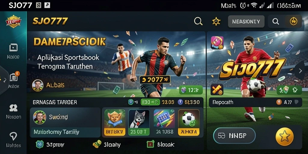 Screenshot utama SJO777 menampilkan gameplay taruhan olahraga yang menarik.