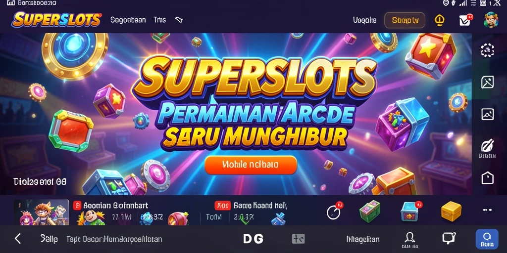 Gameplay menegangkan dan grafis slot menarik di SUPERSLOTS.