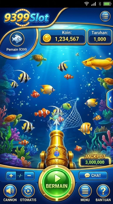 Tampilan utama aplikasi 9399slot yang memudahkan navigasi.